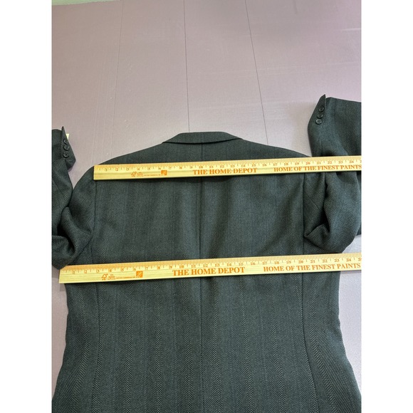 Vintage Bert Pulitzer Gray pure Wool Blazer Jacket Tailored USA‎ Fits 44R to 46R - Picture 6 of 13